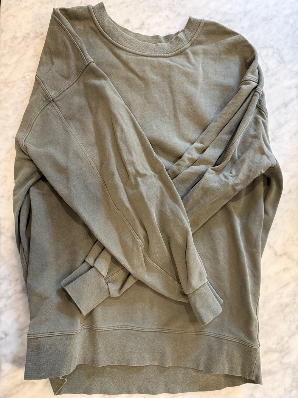 lululemon athletica Sage Olive Crew Sweatshirt